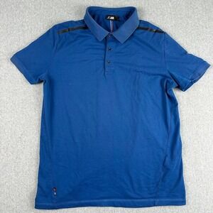 BMW M Motorsport Mens Blue Performance Polo Shirt XL Short Sleeve Racing Sport